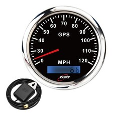85mm 3-3/8 GPS Speedometer Digital Odometer with GPS Sensor 120 MPH Waterproof B picture