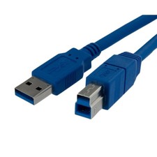 Startech USB3SAB1 1ft USB 3.0 Cable A to B M-M Blue picture