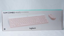 Logitech MK470 Slim Wireless Keyboard and Mouse Combo - Rose (pink / white) NEW picture