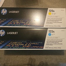 HP 125A LaserJet Toner Tri-Color Set CB541A/CB542A Cyan/Yellow picture