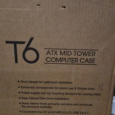 Zalman T6 ATX Mid Tower Steel Computer Case Black USB 2.0 USB 3.0 Audio picture
