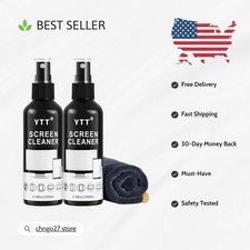 Gentle Screen Cleaner Spray Kit + Microfiber Cloth - 2 Pack Essentials picture