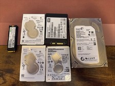 Lot Of 6 Pcs EXTERNAL HARD DRIVES, SEAGATE, WD, SAMSUNG picture