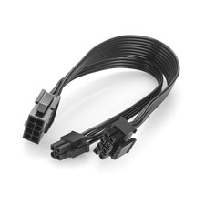 CPU 8-Pin Female to CPU 8-Pin ATX 4-Pin Male Power Converter Adapter picture