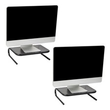 Mind Reader Monitor Stand, Ventilated Metal Laptop Riser, Desktop Organizer, picture