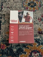 NEW Office Depot Multi-Project Photo Paper Gloss 100 4x6 Sheets picture