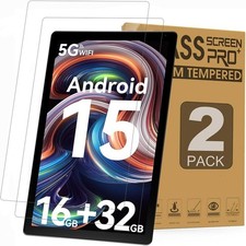 2 Pack Evermyth 10 inch KB1004 Android 15 Tablet Screen Protector Tempered Glass picture