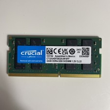 New Crucial 32GB DDR4 3200MHz PC4-25600 260-Pins SODIMM Memory Ram CT32G4SFD832A picture