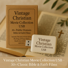 30+ Vintage Christian Movie Collection USB – Classic Faith & Bible Films picture