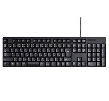 ELECOM Wired Keyboard Membrane Japanese 109-Key Layout TK-FFCM01BK Black picture