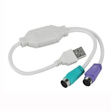 USB to Dual PS/2 Female Splitter Cable Adapter Converter for Keyboard Mouse PC picture