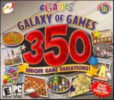 Galaxy of Games 350 PC CD solitaire, chess, racing, puzzle, card, space, arcade picture