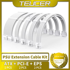 TEUCER TC-35 Series PSU Extension Cable Kit Solid Color Cable Solid Combo 350mm  picture