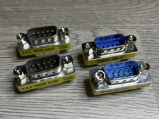 4 PCS DB9 9-Pin Gold Serial Male to Male Mini Gender Changer Coupler Adapter picture