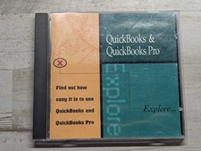 QuickBooks & QuickBooks Pro Software for PC CD-ROM 1996 Intuit Vtg Trial Disk picture
