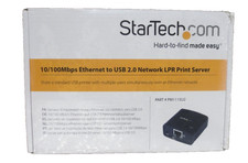 StarTech 10/100Mbps Ethernet to USB 2.0 Network LPR Print Server #PM1115U2 picture