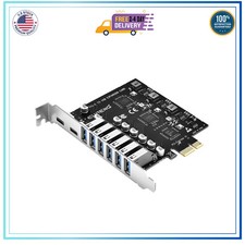 ELUTENG PCIe USB 3.2 Expansion Card 8 Port 6 USB-A 2 USB-C Hub Controller Card picture