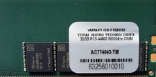 New Total Micro  AC774043 - Dell Compatible 32GB PC5-44800 DDR5-5600Mhz 2Rx8 picture