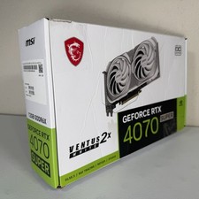 MSI GeForce RTX 4070 SUPER 12G Ventus 2X White OC 12GB Nvidia GPU | PCIe 4 picture