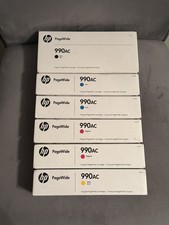 HP 990AC Genuine OEM PageWide Ink NEW Sealed 1 Black 2 Cyan 1 Yellow 2 Magenta picture