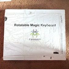 TSQQST Rotatable Magic Keyboard Dock w/ Touchpad, White QWERTY English picture
