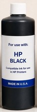 (1,000ML) COMPATIBLE BLACK BULK INK REFILL FOR HP MAIL STATION INK CARTRIDGES picture