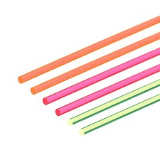 MECCANIXITY Fiber Optic Rods PMMA 1mmx25cm Red Green Orange 6 Pack picture