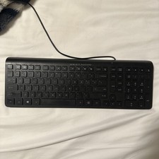 HP SK-2026 Slim Wired USB Keyboard - Quiet Keys - Pristine - Actual Photos picture