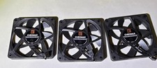 Lot of 3- Noctua NF-A12x15 PWM chromax.black.swap 120mm Slim 15mm 4-Pin Fans x3 picture