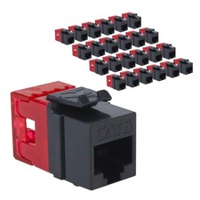 Icc Cat6 Keystone Jacks Pack Of 25 High Power Poe Rj45 8P8c For Networks picture