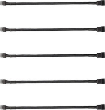 ThreeBulls 5 Pack 4-Pin PWM Fan Splitter Cable, Sleeved Braided 1 to 1,5 picture