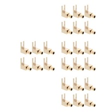 Reusable Gold Plated Copper Y Fork Spade Plug for Theater Audio Setup picture