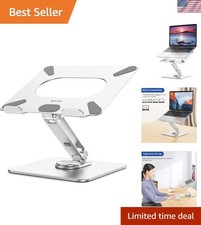 Compact and Sturdy Foldable Laptop Stand with 360 Rotation for Better Posture picture