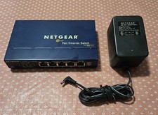 NETGEAR FS105 v2 5-Port 10/100 Ethernet Switch w/ Power Adapter picture