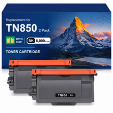 2PK TN850 Black Toner Cartridge 850 Compatible FOR  DCP-L5650DN HL-L6200D picture