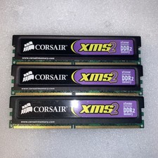 Lot of 3 Corsair XMS2 1GB DDR2-675 PC2-5400 CL4 CM2X1024-5400C4 Desktop RAM picture