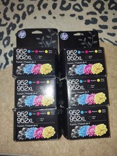 (6) HP 952XL/952 Black High Yield Cyan Magenta Yellow Ink Cartridge 4 Pack picture