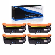 4PK Yellow CE262A 647A Toner for HP LaserJet CP4525N CP4025 CP4025N CP4520 picture