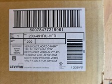 Leviton 491RU-HFR 1RU Rack Horizontal Slotted Duct Cable Management System picture