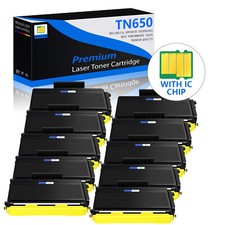 10PK Black High Yield TN650 Toner for Brother TN650 HL-5340D HL-5350DN HL-5370DW picture