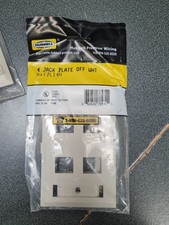 New HUBBELL FPL14H 4 port off white - Lot of 14 picture
