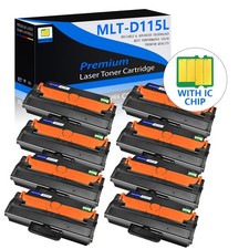8PK MLT-D115L Black Toner Cartridge Compatible for Samsung D115L SL-M2620 2620DN picture