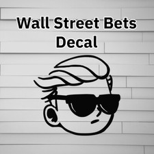 Wall Street Bets Tendie Man Vinyl Decal Sticker Reddit wallstreetbets  picture