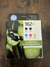 Authentic HP 962 XL 5 PACK (6ZA57AN) Expires 2027 Brand New Black/Color Yellow picture