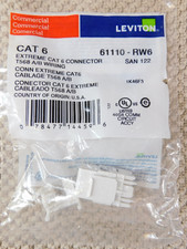 Leviton 61110-RW6 EXTREME Cat 6 QUICKPORT Jack - White - QUANTITY OF 10 picture