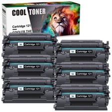 6 PK CRG-121 Black Toner Cartridge For Canon 121 ImageClass D1650 D1620 3252C001 picture