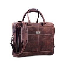 18 Inch Leather Laptop Bag for Computer Bag for Men– Supple Genuine Leathe picture