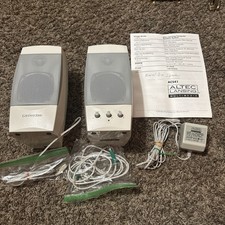 Vintage Gateway 2000 ACS41 Altec Lansing Computer Speakers w/ Power Supply picture