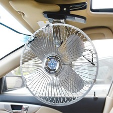 CYDZSW Car 12v Clip Fan,12 Volt DC 8 inch Large 360° Adjustment 8inch, Silver picture
