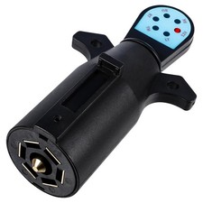 Trailer Light Tester, 7 Pin Trailer Plug Testerwith Red LED, 7 Way Trailer Plug picture